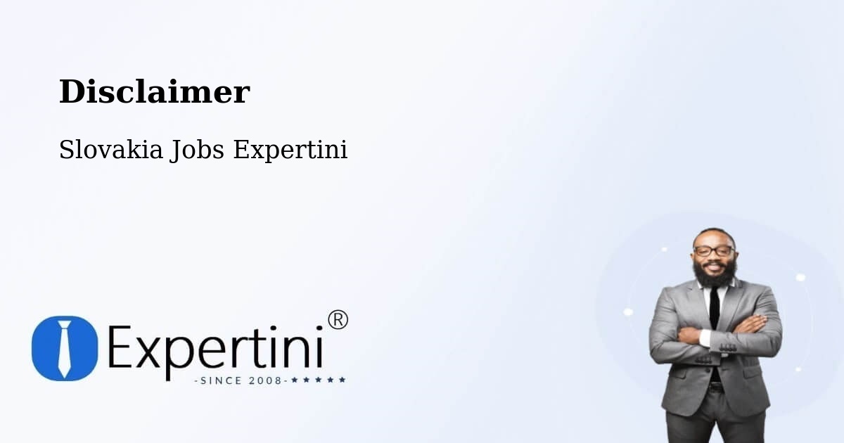 Disclaimer – Rajec - Slovakia Jobs Expertini