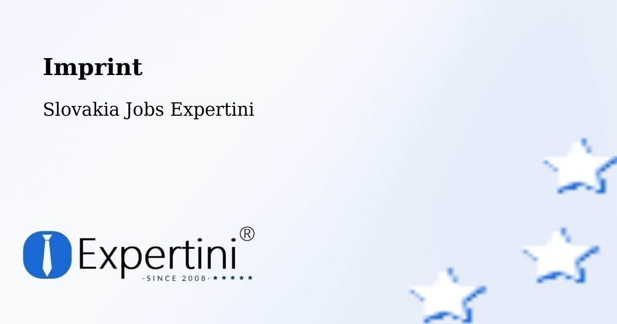 Imprint – Rajec - Slovakia Jobs Expertini